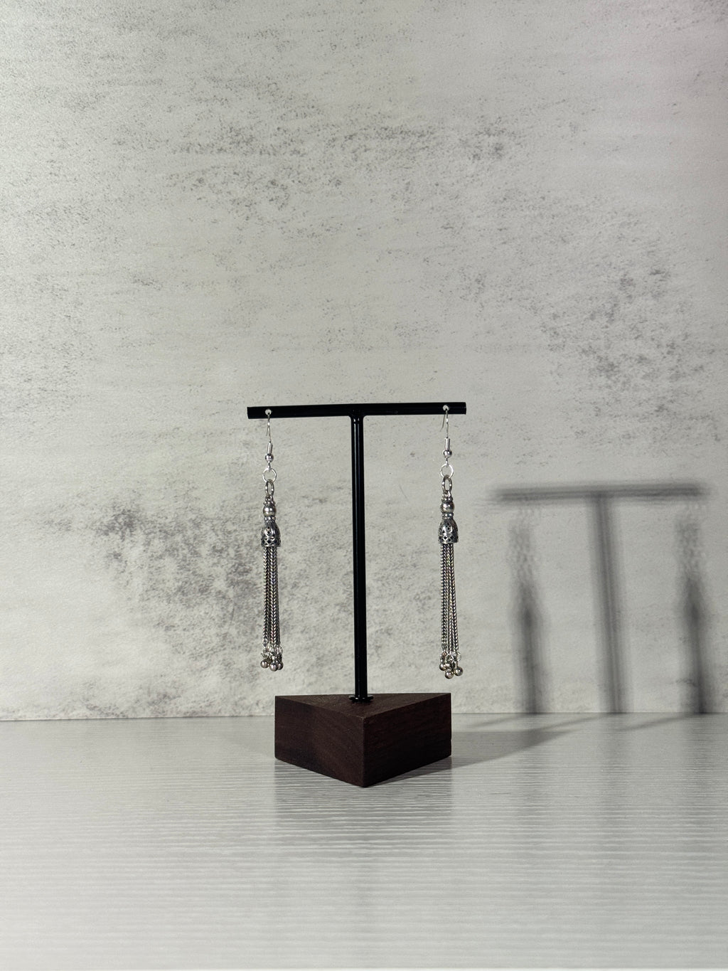 Temple Incense Silver Earring III