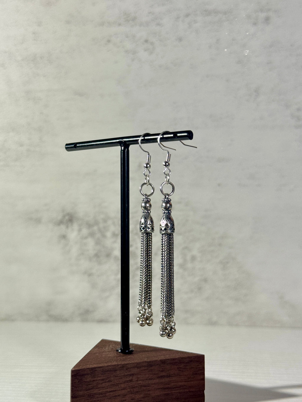 Temple Incense Silver Earring III